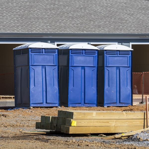 are there any restrictions on where i can place the porta potties during my rental period in Hartland